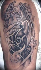 Фото рисунка тату дракон 12.10.2018 №391 - dragon tattoo - tattoo-photo.ru