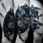 Фото рисунка тату кабан 11.10.2018 №006 - boar tattoo - tattoo-photo.ru