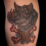 Фото рисунка тату кабан 11.10.2018 №013 - boar tattoo - tattoo-photo.ru