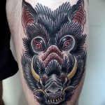 Фото рисунка тату кабан 11.10.2018 №016 - boar tattoo - tattoo-photo.ru