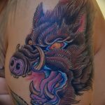 Фото рисунка тату кабан 11.10.2018 №018 - boar tattoo - tattoo-photo.ru