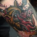 Фото рисунка тату кабан 11.10.2018 №033 - boar tattoo - tattoo-photo.ru