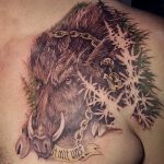 Фото рисунка тату кабан 11.10.2018 №049 - boar tattoo - tattoo-photo.ru