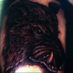 Фото рисунка тату кабан 11.10.2018 №070 - boar tattoo - tattoo-photo.ru