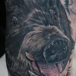 Фото рисунка тату кабан 11.10.2018 №071 - boar tattoo - tattoo-photo.ru