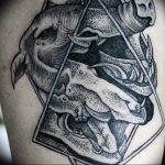 Фото рисунка тату кабан 11.10.2018 №074 - boar tattoo - tattoo-photo.ru