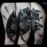 Фото рисунка тату кабан 11.10.2018 №085 - boar tattoo - tattoo-photo.ru