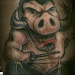 Фото рисунка тату кабан 11.10.2018 №089 - boar tattoo - tattoo-photo.ru