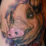 Фото рисунка тату кабан 11.10.2018 №094 - boar tattoo - tattoo-photo.ru