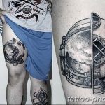 Фото рисунка тату космонавт 31.10.2018 №014 - cosmonaut tattoo - tattoo-photo.ru
