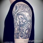 Фото рисунка тату космонавт 31.10.2018 №042 - cosmonaut tattoo - tattoo-photo.ru