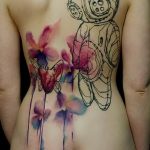 Фото рисунка тату космонавт 31.10.2018 №063 - cosmonaut tattoo - tattoo-photo.ru