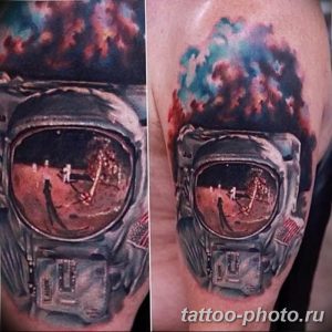 Фото рисунка тату космонавт 31.10.2018 №120 - cosmonaut tattoo - tattoo-photo.ru