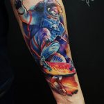 Фото рисунка тату космонавт 31.10.2018 №135 - cosmonaut tattoo - tattoo-photo.ru