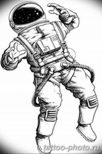 Фото рисунка тату космонавт 31.10.2018 №146 - cosmonaut tattoo - tattoo-photo.ru