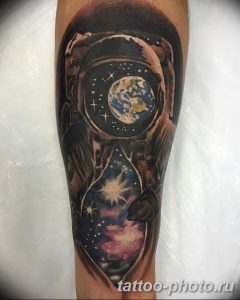 Фото рисунка тату космонавт 31.10.2018 №148 - cosmonaut tattoo - tattoo-photo.ru