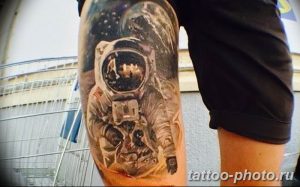 Фото рисунка тату космонавт 31.10.2018 №158 - cosmonaut tattoo - tattoo-photo.ru