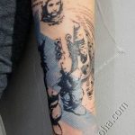 Фото рисунка тату космонавт 31.10.2018 №172 - cosmonaut tattoo - tattoo-photo.ru