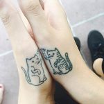 Фото рисунка тату кошка 09.10.2018 №020 - cat tattoo - tattoo-photo.ru