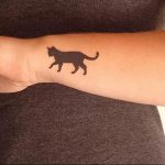 Фото рисунка тату кошка 09.10.2018 №026 - cat tattoo - tattoo-photo.ru