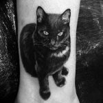 Фото рисунка тату кошка 09.10.2018 №052 - cat tattoo - tattoo-photo.ru