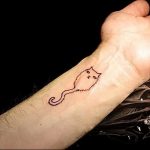 Фото рисунка тату кошка 09.10.2018 №077 - cat tattoo - tattoo-photo.ru