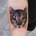 Фото рисунка тату кошка 09.10.2018 №079 - cat tattoo - tattoo-photo.ru