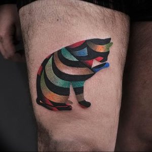 Фото рисунка тату кошка 09.10.2018 №081 - cat tattoo - tattoo-photo.ru