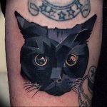 Фото рисунка тату кошка 09.10.2018 №096 - cat tattoo - tattoo-photo.ru