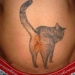 Фото рисунка тату кошка 09.10.2018 №107 - cat tattoo - tattoo-photo.ru