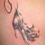 Фото рисунка тату кошка 09.10.2018 №112 - cat tattoo - tattoo-photo.ru