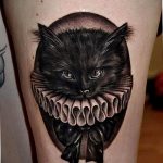 Фото рисунка тату кошка 09.10.2018 №115 - cat tattoo - tattoo-photo.ru