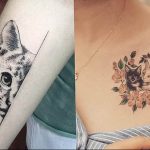 Фото рисунка тату кошка 09.10.2018 №137 - cat tattoo - tattoo-photo.ru