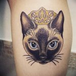 Фото рисунка тату кошка 09.10.2018 №144 - cat tattoo - tattoo-photo.ru