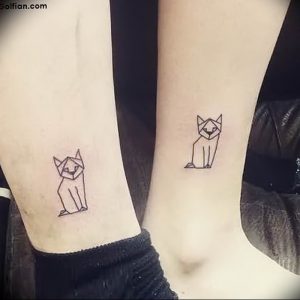Фото рисунка тату кошка 09.10.2018 №151 - cat tattoo - tattoo-photo.ru