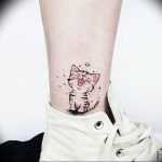 Фото рисунка тату кошка 09.10.2018 №152 - cat tattoo - tattoo-photo.ru