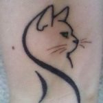 Фото рисунка тату кошка 09.10.2018 №153 - cat tattoo - tattoo-photo.ru