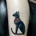 Фото рисунка тату кошка 09.10.2018 №156 - cat tattoo - tattoo-photo.ru