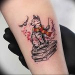 Фото рисунка тату кошка 09.10.2018 №172 - cat tattoo - tattoo-photo.ru