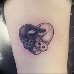 Фото рисунка тату кошка 09.10.2018 №180 - cat tattoo - tattoo-photo.ru