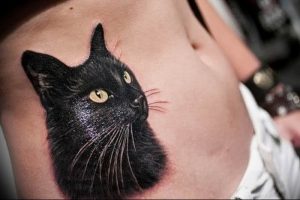 Фото рисунка тату кошка 09.10.2018 №190 - cat tattoo - tattoo-photo.ru