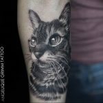 Фото рисунка тату кошка 09.10.2018 №191 - cat tattoo - tattoo-photo.ru