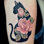 Фото рисунка тату кошка 09.10.2018 №193 - cat tattoo - tattoo-photo.ru