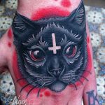 Фото рисунка тату кошка 09.10.2018 №206 - cat tattoo - tattoo-photo.ru