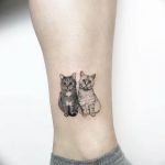 Фото рисунка тату кошка 09.10.2018 №216 - cat tattoo - tattoo-photo.ru