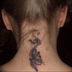 Фото рисунка тату кошка 09.10.2018 №237 - cat tattoo - tattoo-photo.ru