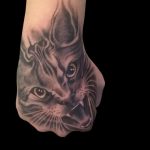 Фото рисунка тату кошка 09.10.2018 №256 - cat tattoo - tattoo-photo.ru