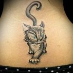 Фото рисунка тату кошка 09.10.2018 №271 - cat tattoo - tattoo-photo.ru