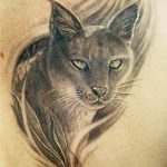 Фото рисунка тату кошка 09.10.2018 №290 - cat tattoo - tattoo-photo.ru