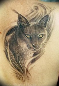 Фото рисунка тату кошка 09.10.2018 №290 - cat tattoo - tattoo-photo.ru
